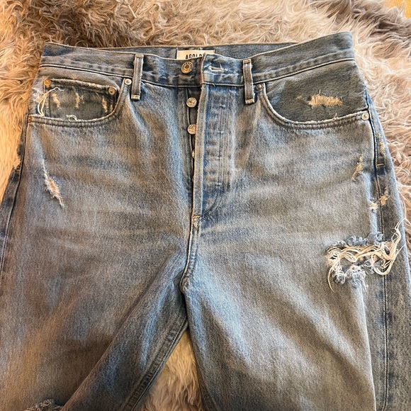 Agolde major distress 90’s denim - Picture 5 of 16
